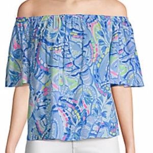 Lilly Pulitzer Sain Off the Shoulder Top